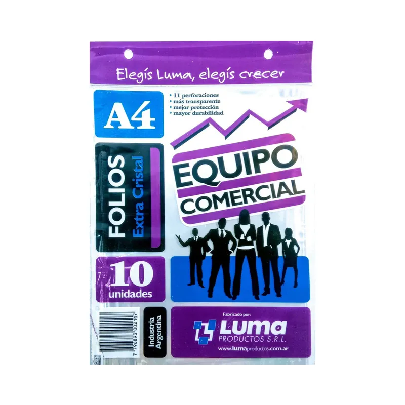 Imagen de Folio Luma transparente A4 pp x 100 unidades